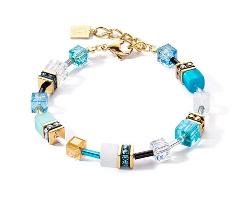 GEOCUBE FRESH TURQUOISE, WHITE & GOLD 2838_0616