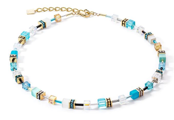 GEOCUBE FRESH TURQUOISE, WHITE & GOLD 2838_0616