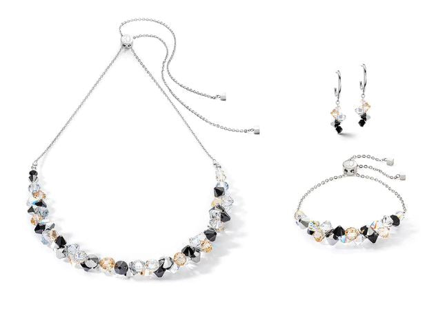 RADIATING SHIMMERING CHAMPAGNE & BLACK CRYSTALS 4639_1318