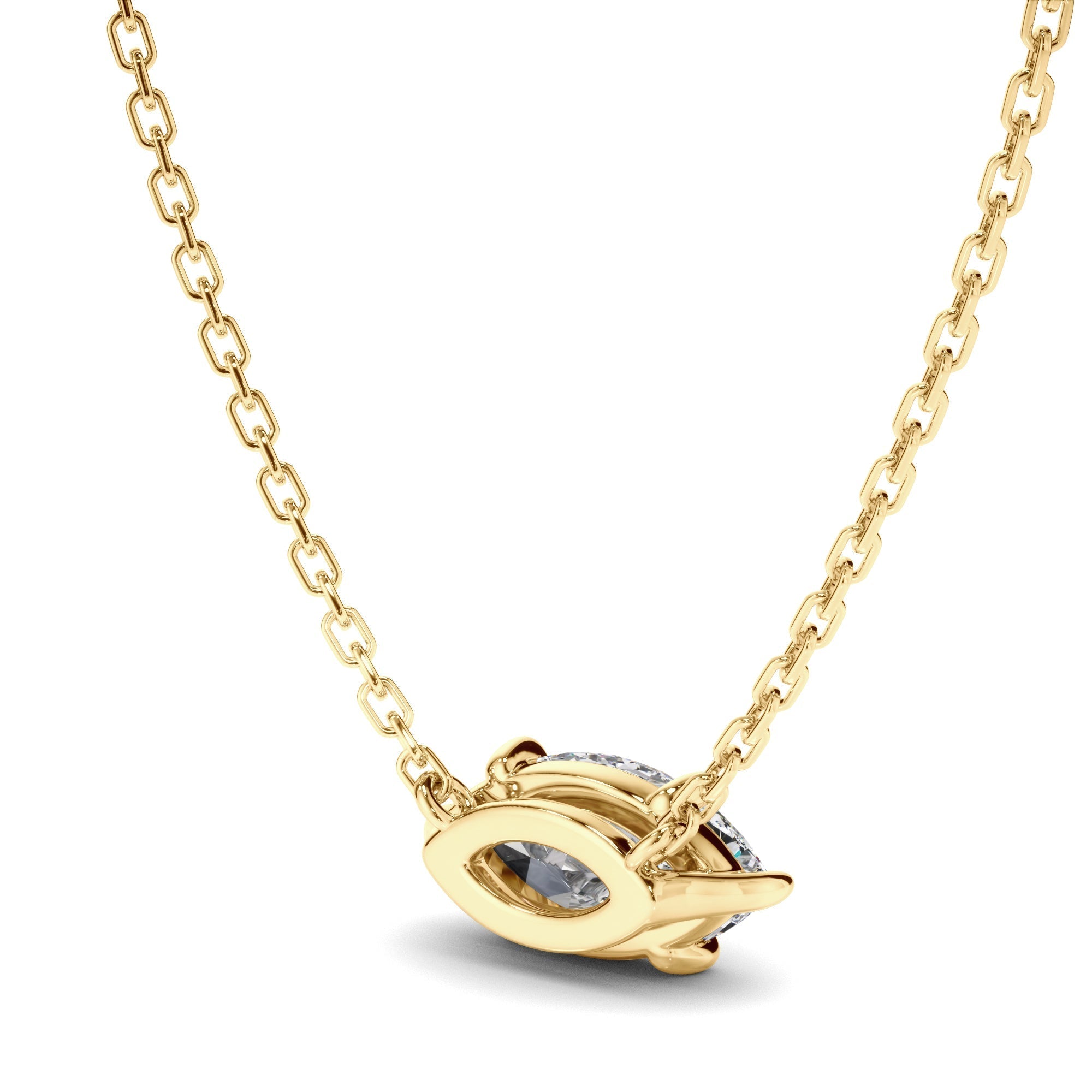 East West Marquise Cut Diamond Necklet