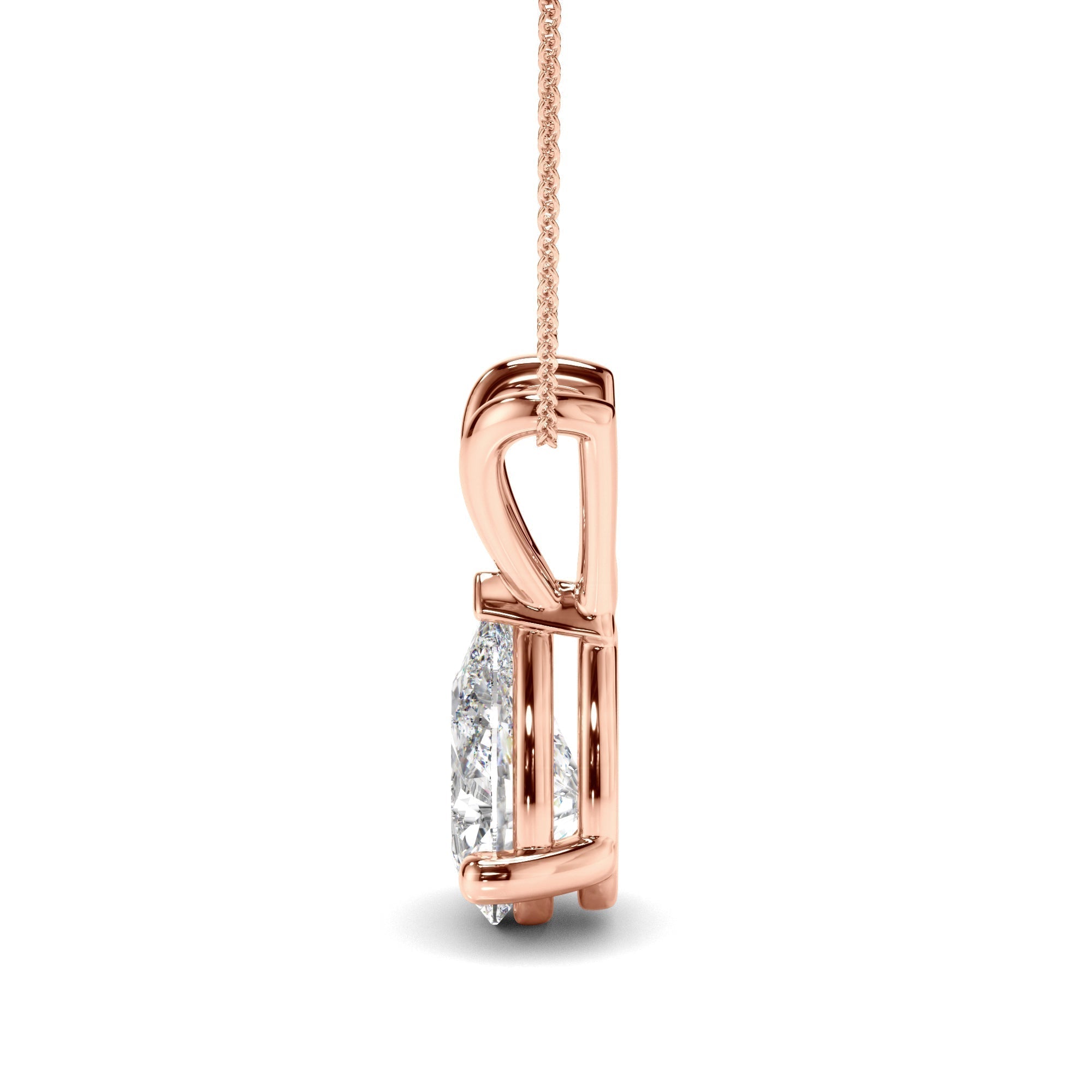 Pear Cut Diamond Pendant