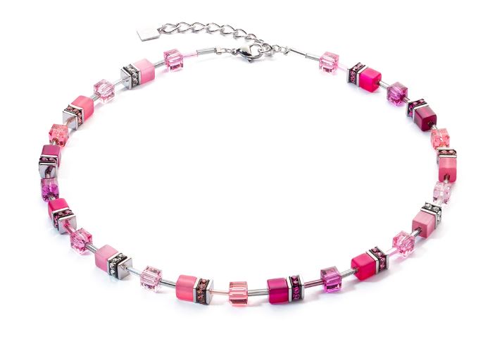 GEO CUBE VIVA MAGENTA NECKLACE 2838/10_0422