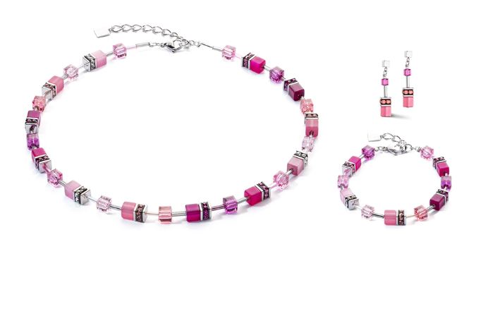 GEO CUBE VIVA MAGENTA NECKLACE 2838/10_0422