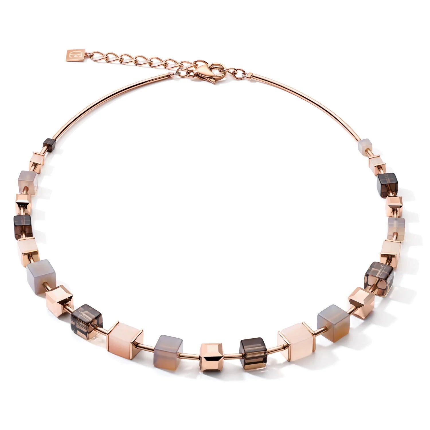 COEUR DE LION - Geocube Rose Aventurine, Agate & Smoky Quartz 5059_1100