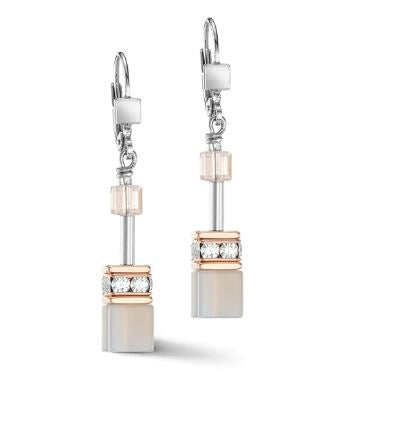 GEO CUBE AGATE & ROSE GOLD STAINLESS STEEL 4017/10_0235