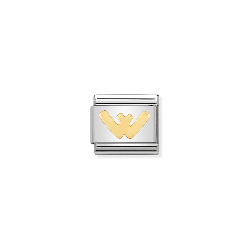 COMPOSABLE CLASSIC LINK 030101/23 LETTER W IN 18K GOLD