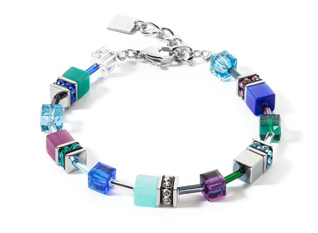 GEO CUBE TURQUOISE & PURPLE 2838/10_0608