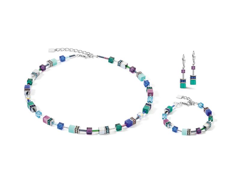 GEO CUBE TURQUOISE & PURPLE 2838/10_0608