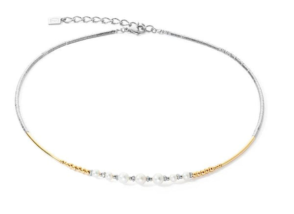FRESHWATER PEARLS, STAINLESS STEEL GOLD 1117/10_1426