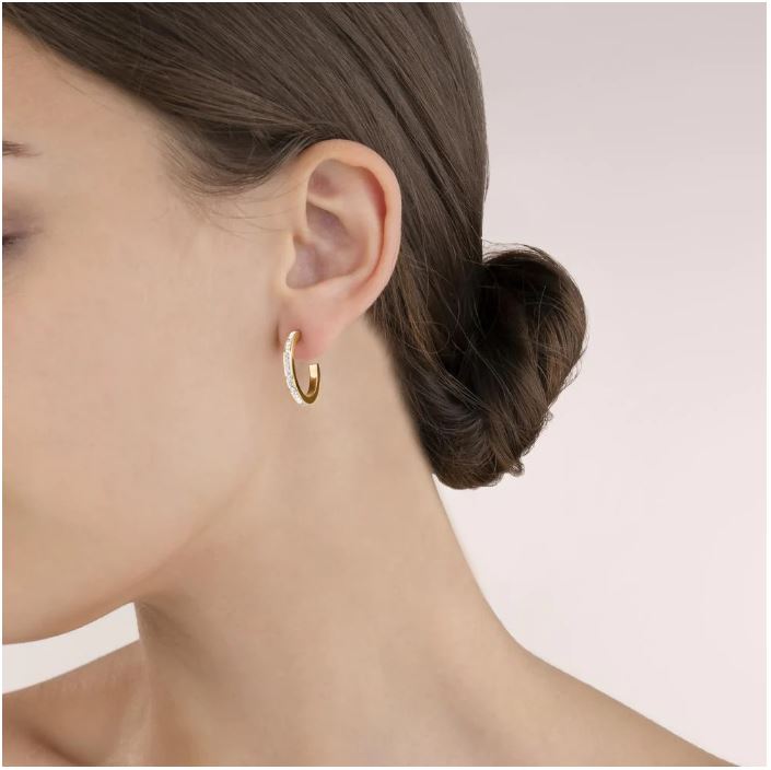 HOOP ROSE GOLD & CRYSTAL PAVÉ EARRINGS 0139/21_1822