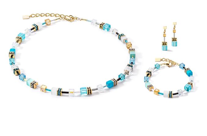 GEOCUBE FRESH TURQUOISE, WHITE & GOLD 2838_0616