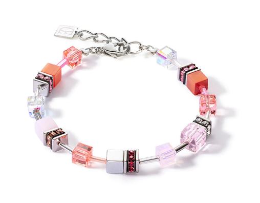 GEOCUBE SOFT PINK, WATERMELON & SILVER 3339_0319