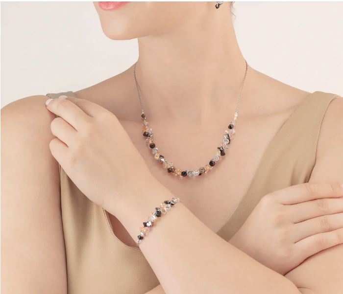 RADIATING SHIMMERING CHAMPAGNE & BLACK CRYSTALS 4639_1318