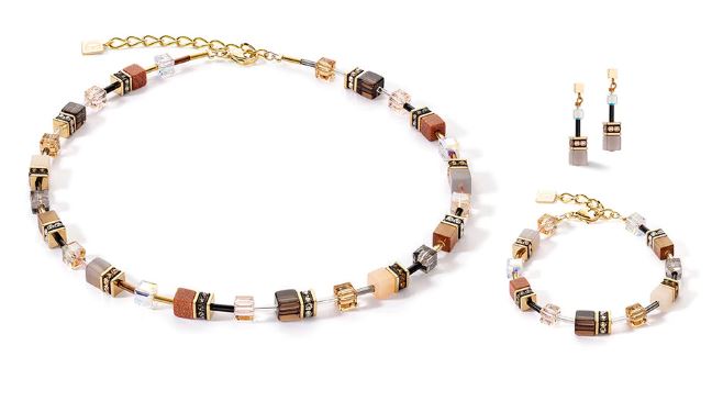 GEO CUBE EARTHY BROWNS, PINK & SMOKY QUARTZ 4905_1100