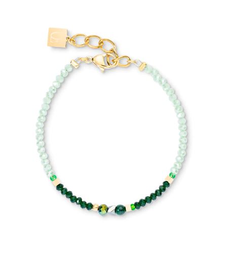 LUSH GREEN MALACHITE NECKLACE WITH EUROPEAN CRYSTAL DISK 2035/10_0516