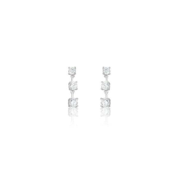 Georgini Gifts Trilogy Earrings Silver