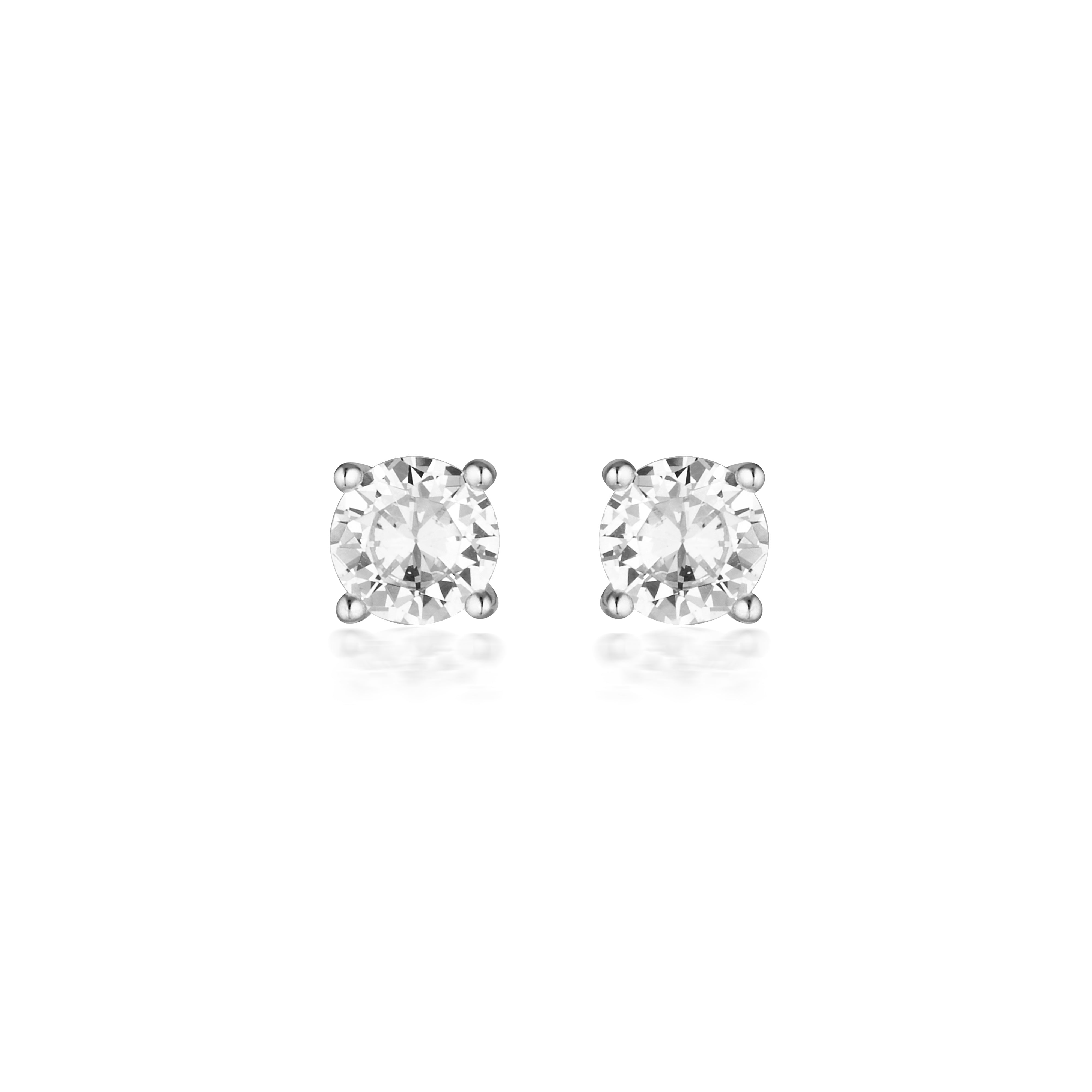 Georgini Moissanite Studs 1.00ct in 9ct White Gold