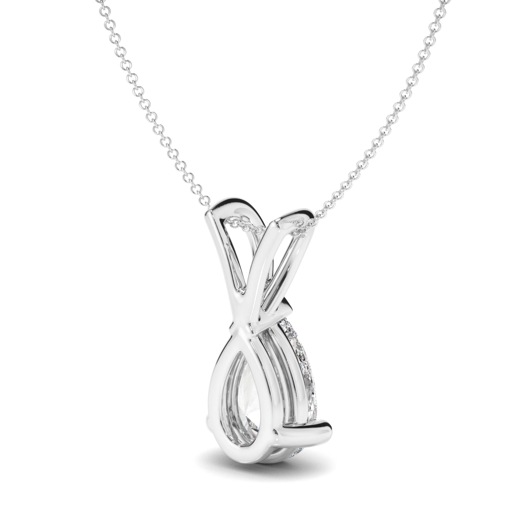Pear Cut Diamond Pendant