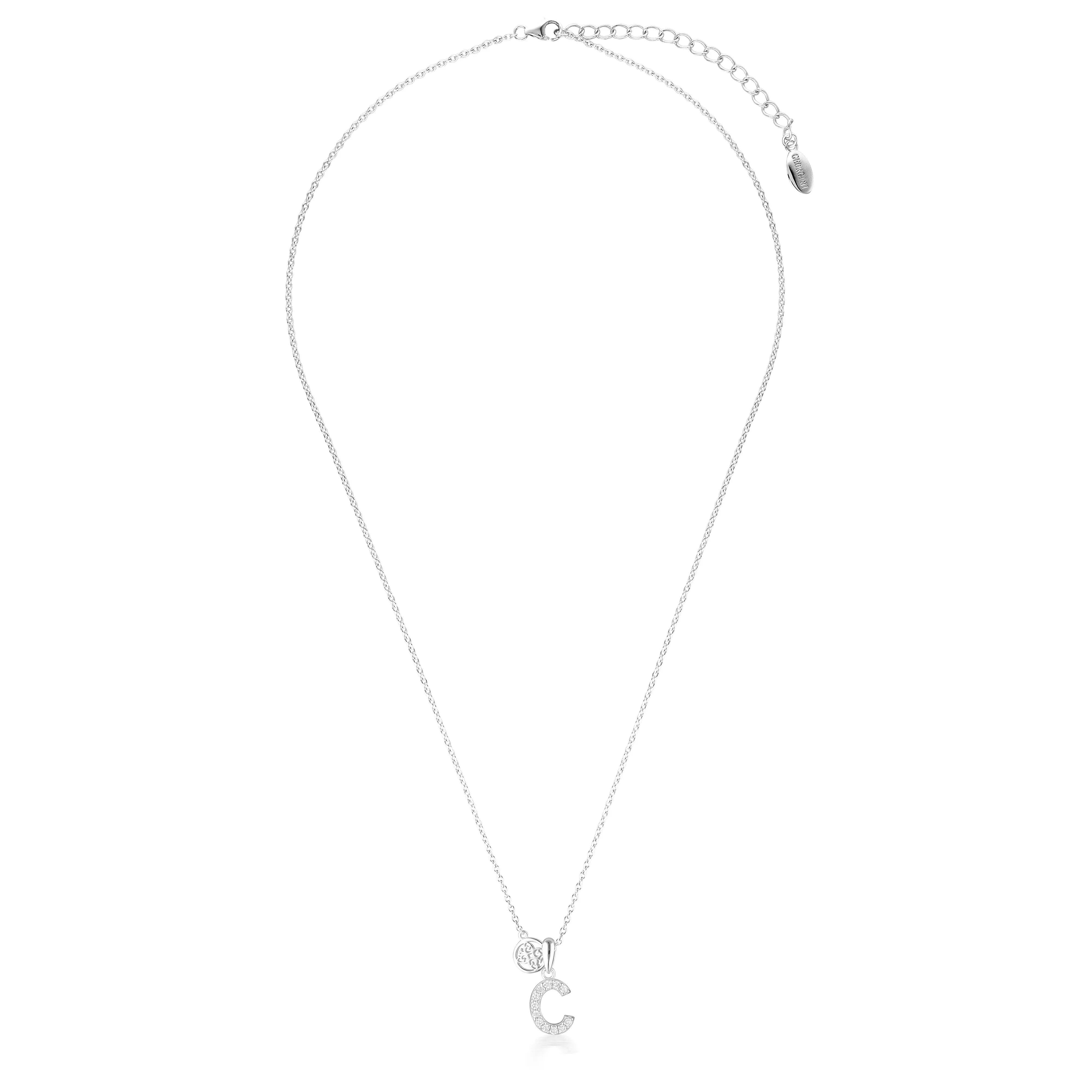 Georgini Luxury Letters C Initial Pendant Silver