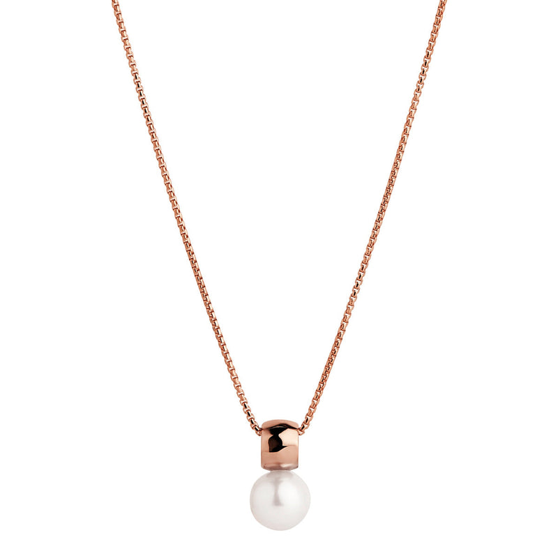 NAJO Idyll Rose Gold Pearl Necklace (45cm+ext)