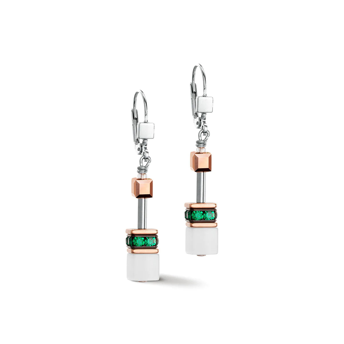 COEUR DE LION - Geocube Fresh White, Rose Gold & Emerald 4013_0521