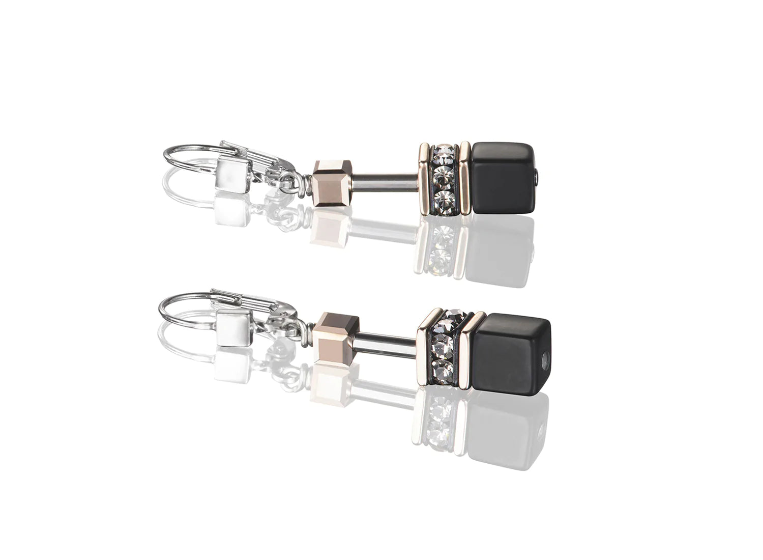 COEUR DE LION - Geocube Rose Gold and Onyx 4018_1300