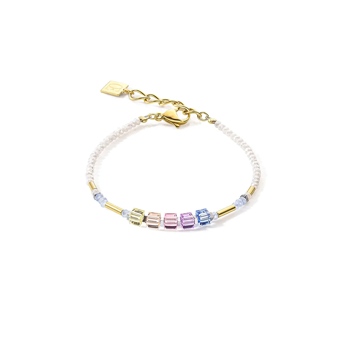 COEUR DE LION - Geocube Shades Of Pastels, Hematite & Rose Gold 5027_1522