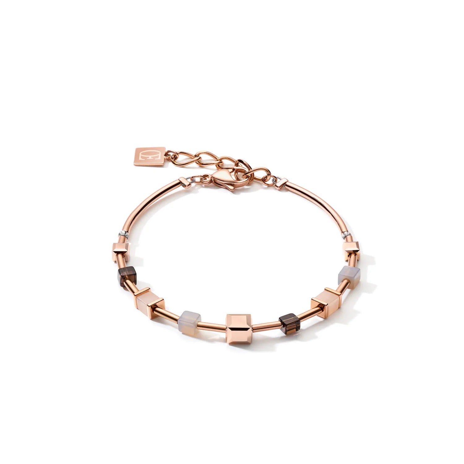 COEUR DE LION - Geocube Rose Aventurine, Agate & Smoky Quartz 5059_1100
