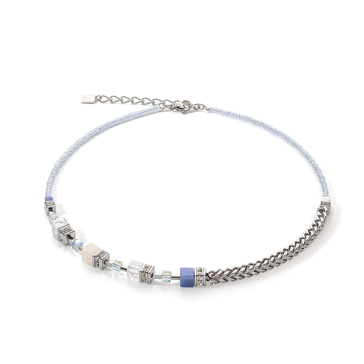 COEUR DE LION - Precious Fusion Chunky Chain & Light Blue Geocube 5085_0720