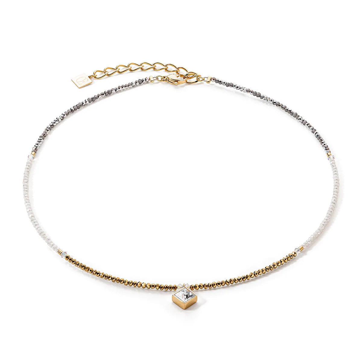 COEUR DE LION - Small Crystal Gold, White & Grey 6006_1816
