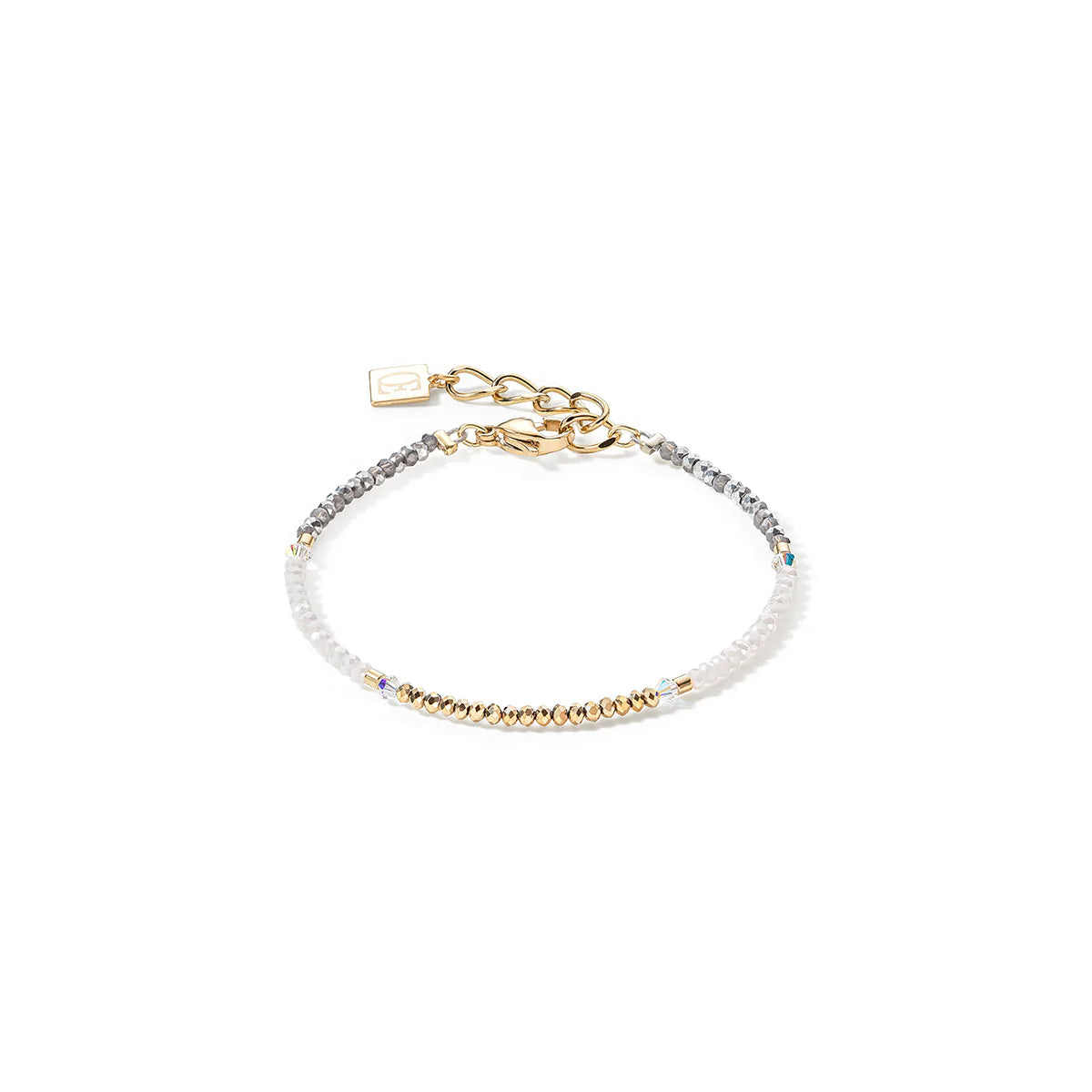 COEUR DE LION - Small Crystal Gold, White & Grey 6006_1816