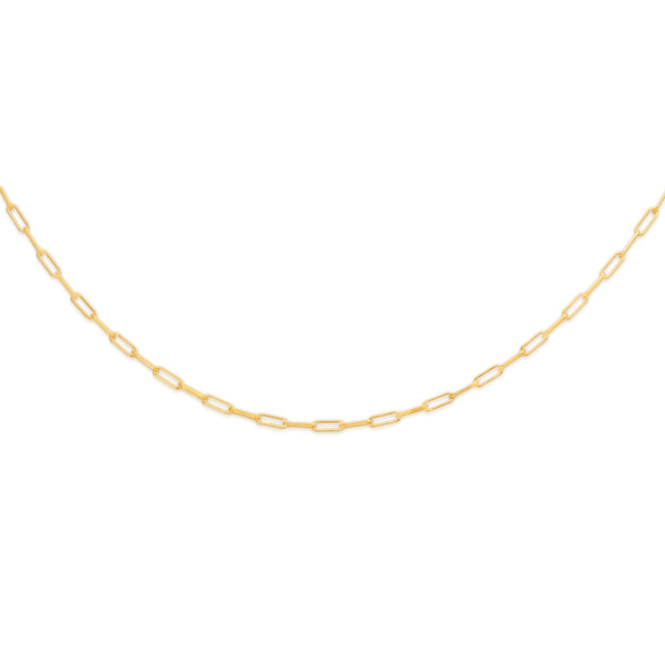 9ct gold paperclip chain link