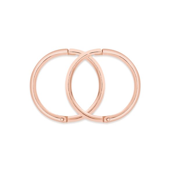 9ct rose gold small plain gold sleepers