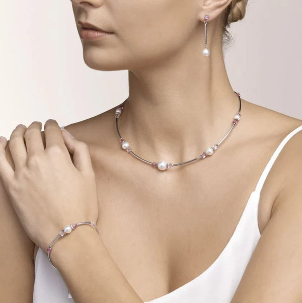 COEUR DE LION - Soft Pink & European Crystal Pearls On Stainless Steel 5046_1900