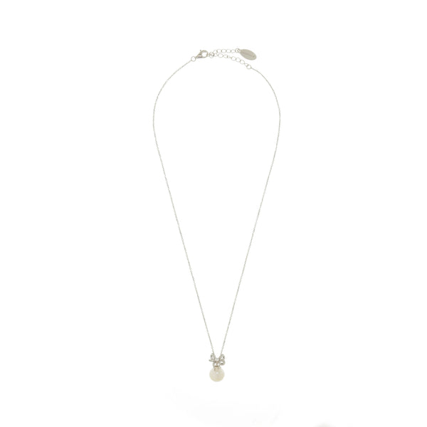 Georgini Sweetheart Bow Freshwater Pearl Necklace
