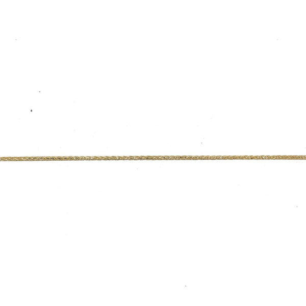 Wheat Chain with Slider in 9ct Gold