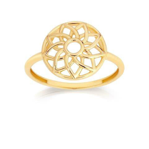 9ct Yellow Gold Soleil Ring