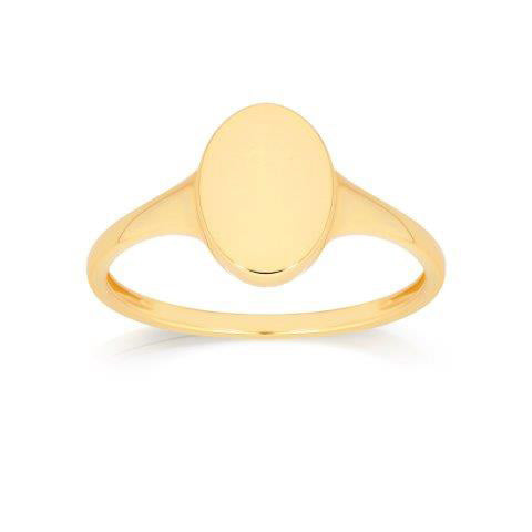 9ct Yellow Gold Polished Signet Ring